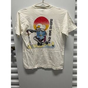 1990 Vintage USS John F Kennedy CV-67 T-Shirt Men M White Desert Shield Good
